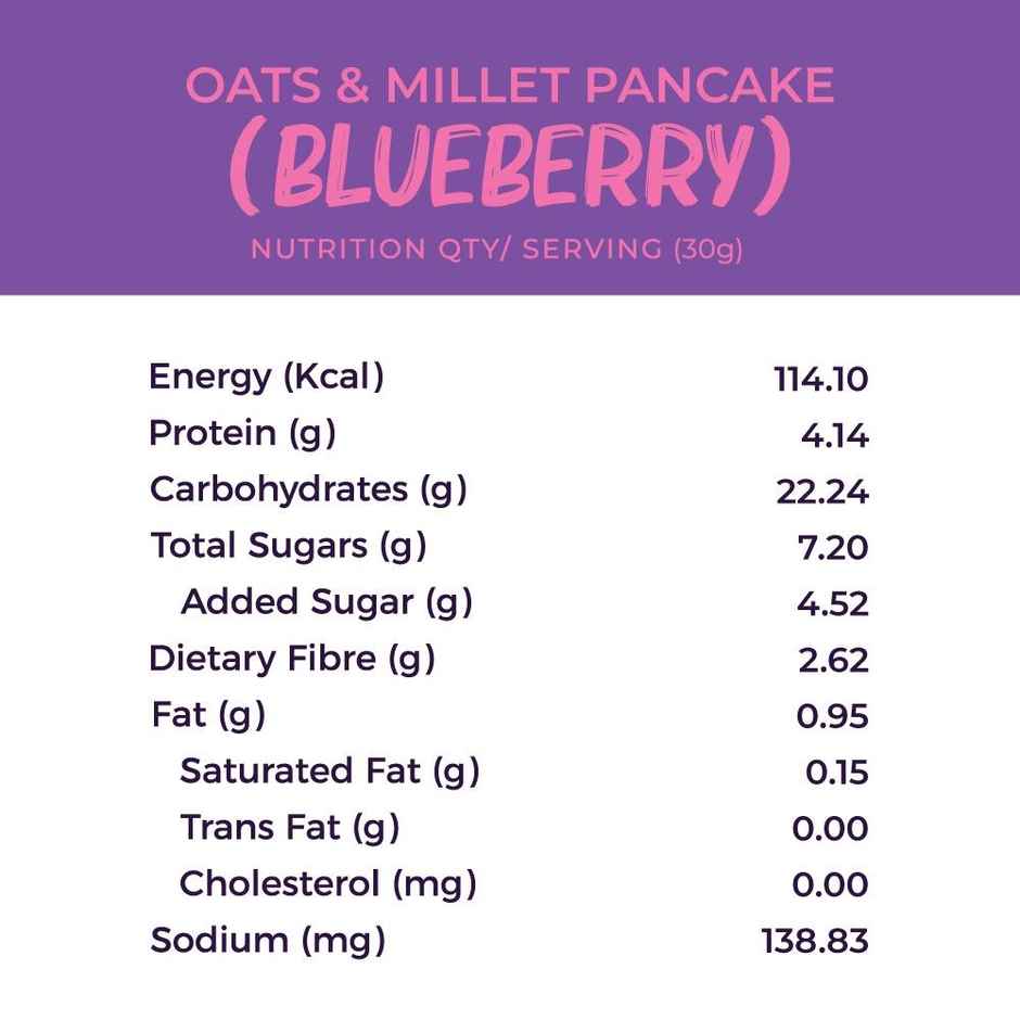 Foodstrong Oats And Millets Blueberry Pancake Mix | 250G