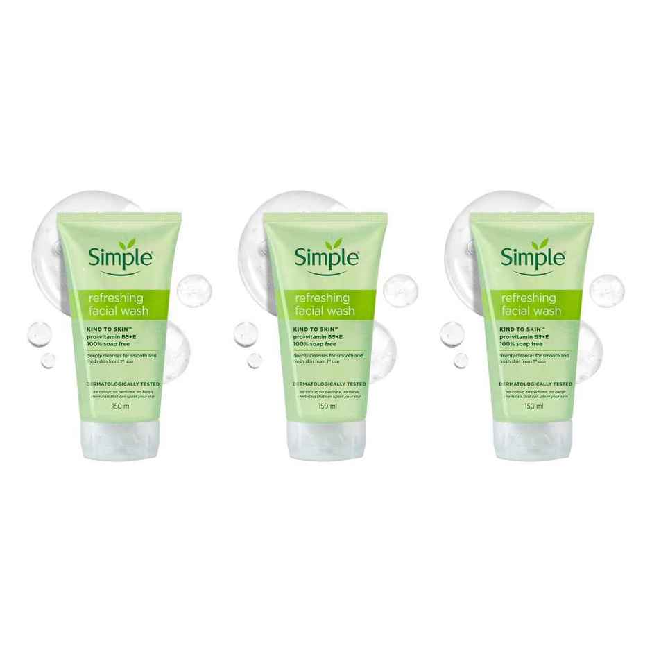 Simple Kind To Skin Refreshing Facial Wash Combo 