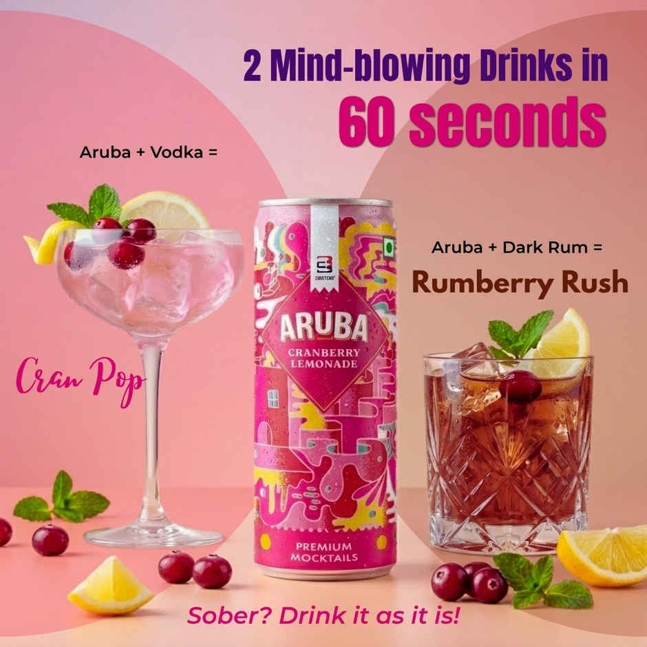 Aruba-Cranberry Lemonade | Refreshing Mocktail By 3sisters