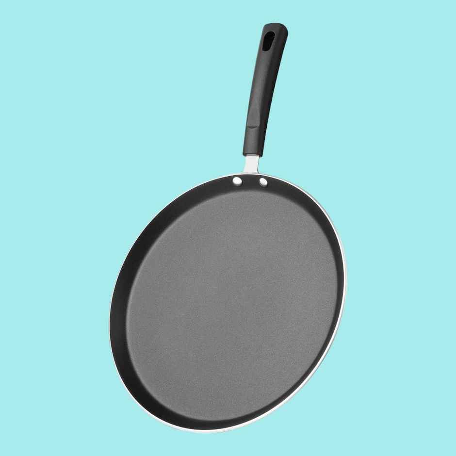 Fackelmann Quartz Nonstick Flat Tawa 25Cm, Induction, German Tech, Paratha, Omelette, Dosa