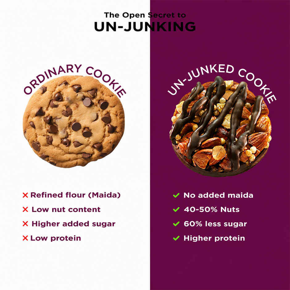 Open Secret Zero Maida Chocolate Almond Cookies | Healthy Snacks
