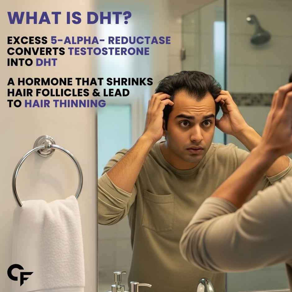 Carbamide Forte DHT Blocker with Biotin Tablets for Hair growth with Bhringraj & Hyaluronic Acid