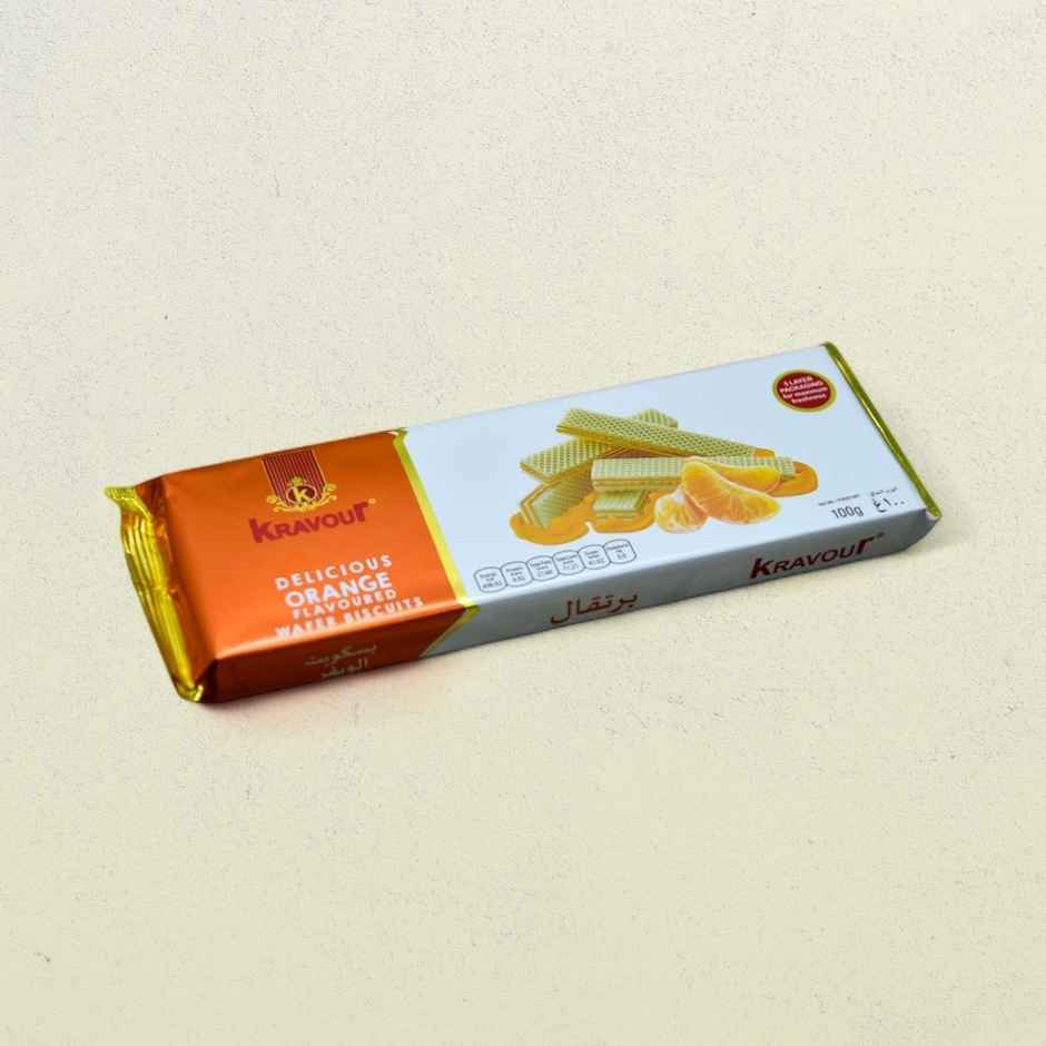Kravour Orange Wafer Biscuit