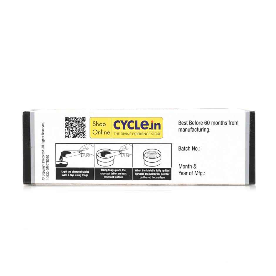 Pure Om Shanthi Charcoal Tablets | Quick Lighting Charcoal Discs | Cycle