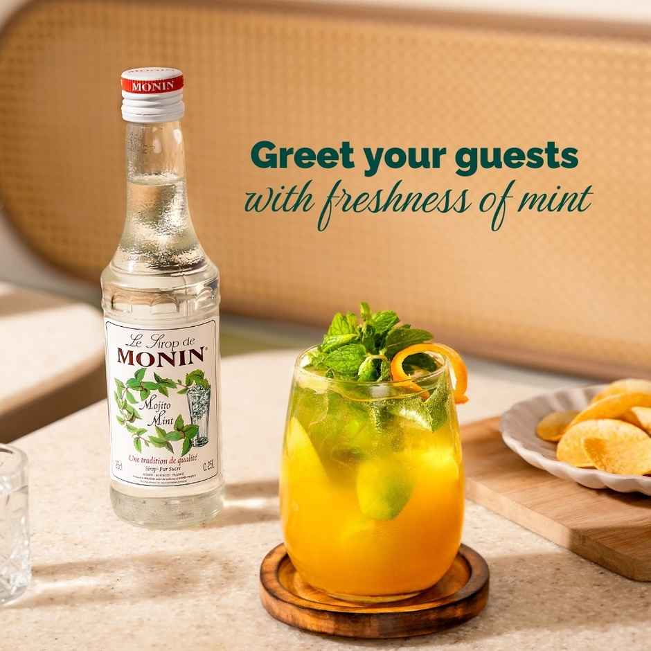 Monin Mojito Mint Syrup for Cocktails | Mocktails Mixers