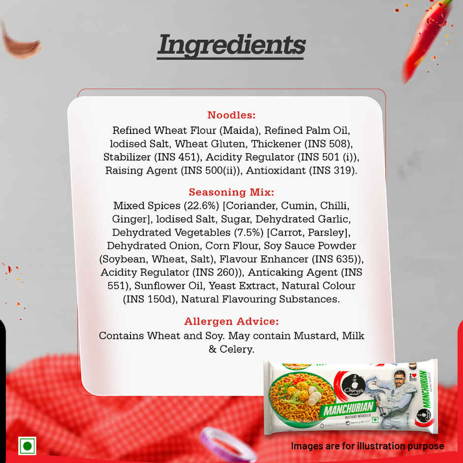 Ching's Secret Manchurian Instant Noodle Combo