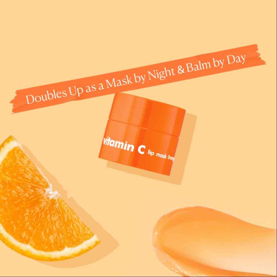Tha Face Shop Vitamin C Lip Balm Mask With Niacinamide, Amino & Pro-Vitamin For Soft, Hydrated Lips