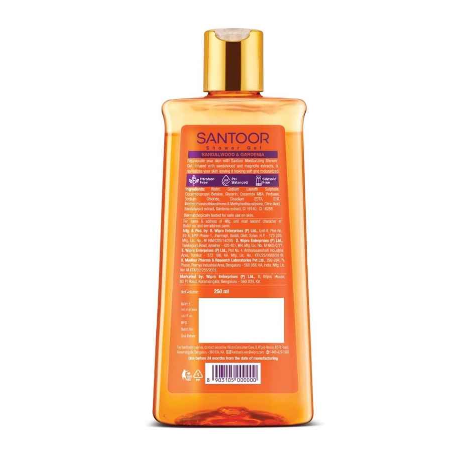 Santoor Shower Gel - Sandalwood & Gardenia