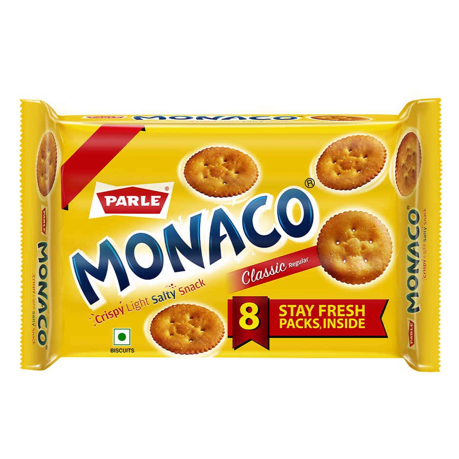Parle Monaco Classic Salted Plain Crackers | Trans Fat-free Combo