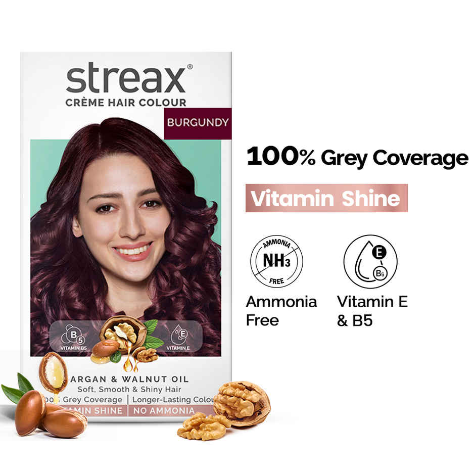 Streax Cream Hair Colour Burgandy