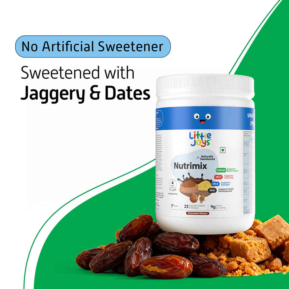 Little Joys Nutrimix Chocolate Drink Mix With Ragi And Bajra | For 7 - 12 Years Kids