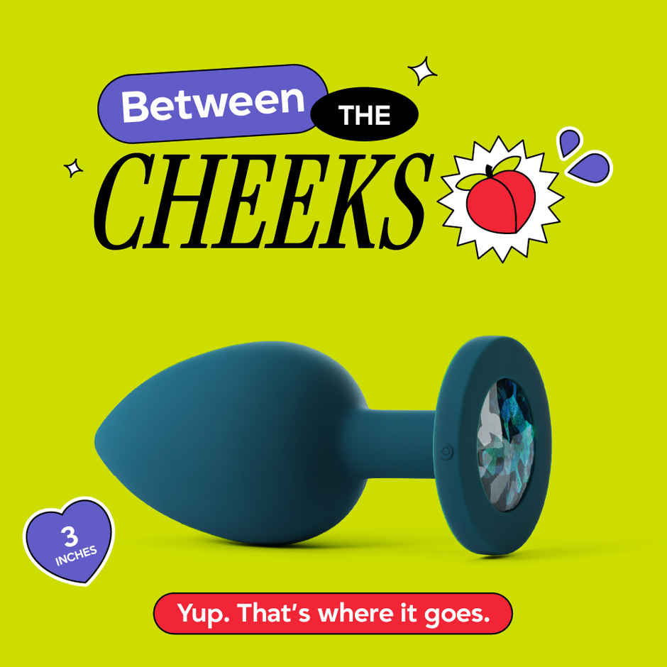 Thirdbase Between the Cheeks Beginner-Friendly Plug (Small) Non-Vibrating Personal Massager