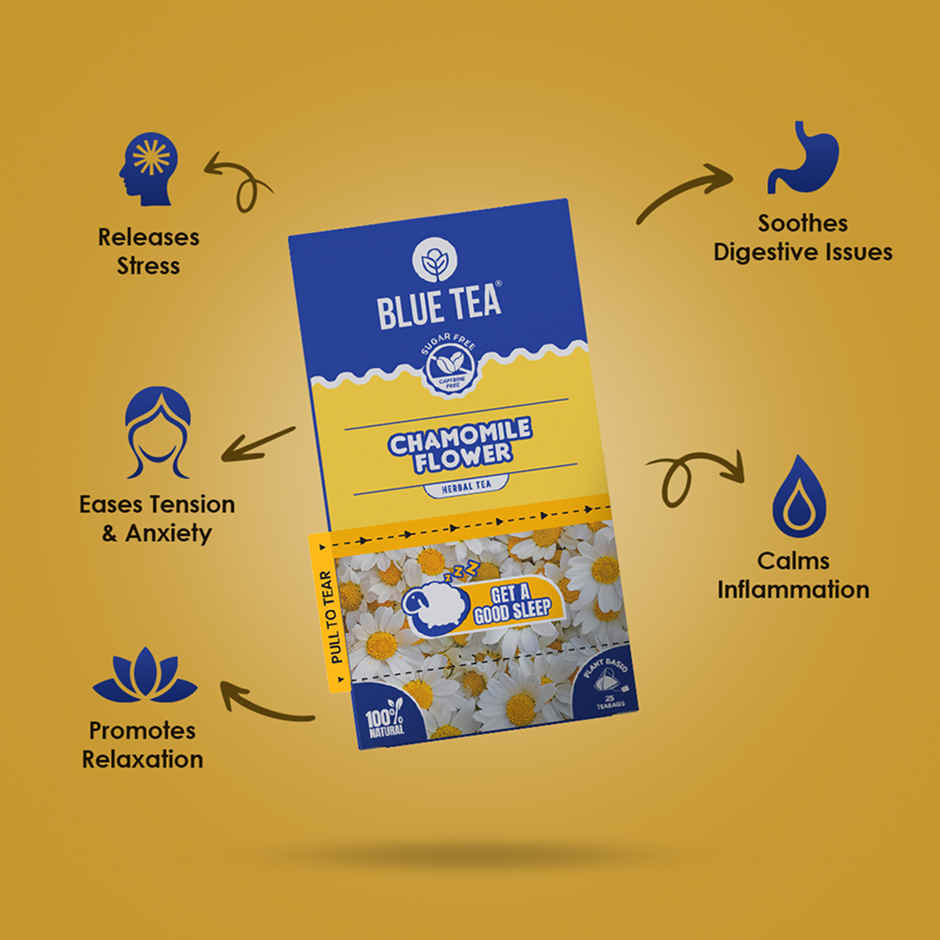 Blue Tea Chamomile Flower Herbal Tea