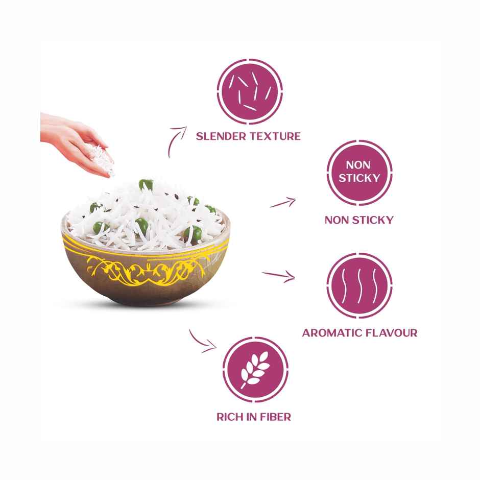 Pansari Khana Basmati Pulao Rice Extra Long Grain - Chawal, 100g Shasha Jeera Free Inside the Pack