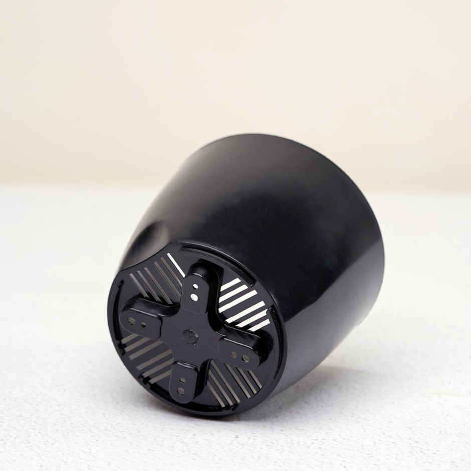 Nurturing Green - Self Watering Pots | Set of 3 | Black | 11.5cm x 11cm | Plant Pots with Tray