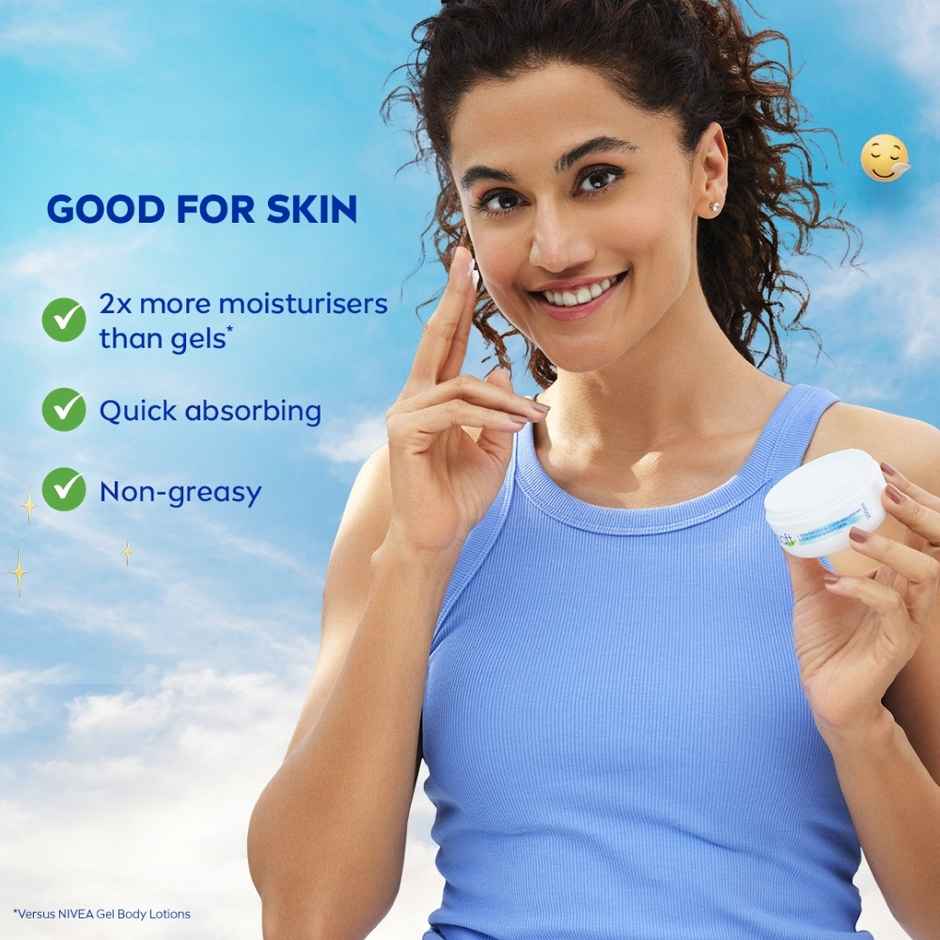 NIVEA Soft Moisturizing Cream Vitamin E Face Cream, Body Moisturizer 72H Hydration Dry & Normal Skin