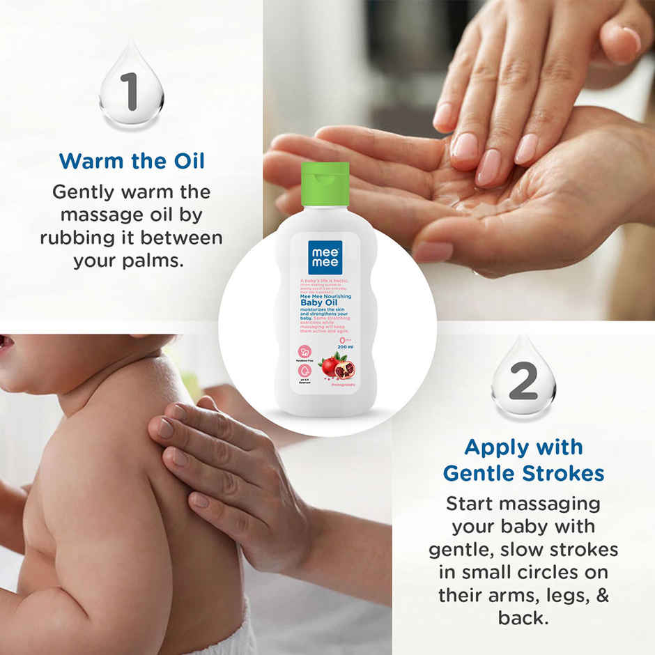 Mee Mee Baby Oil with Fruit Extracts | Newborn Friendly