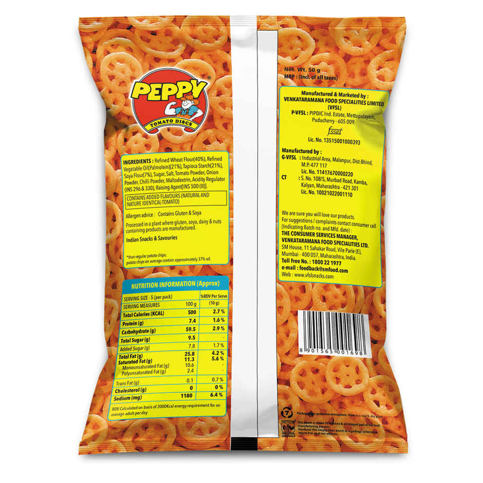 Peppy Tomato Disc | Crunchy Snack
