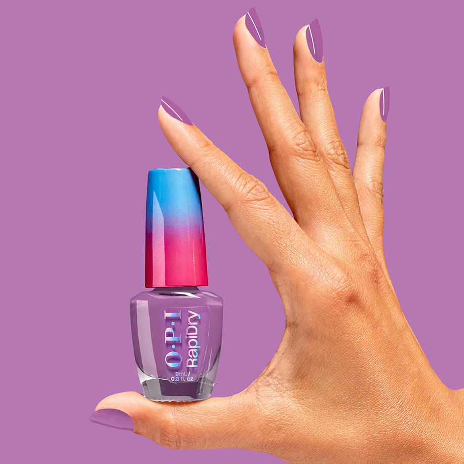 OPI Rapidry Nail Polish Bright Back At It Purple Quick Dry Smudge Proof
