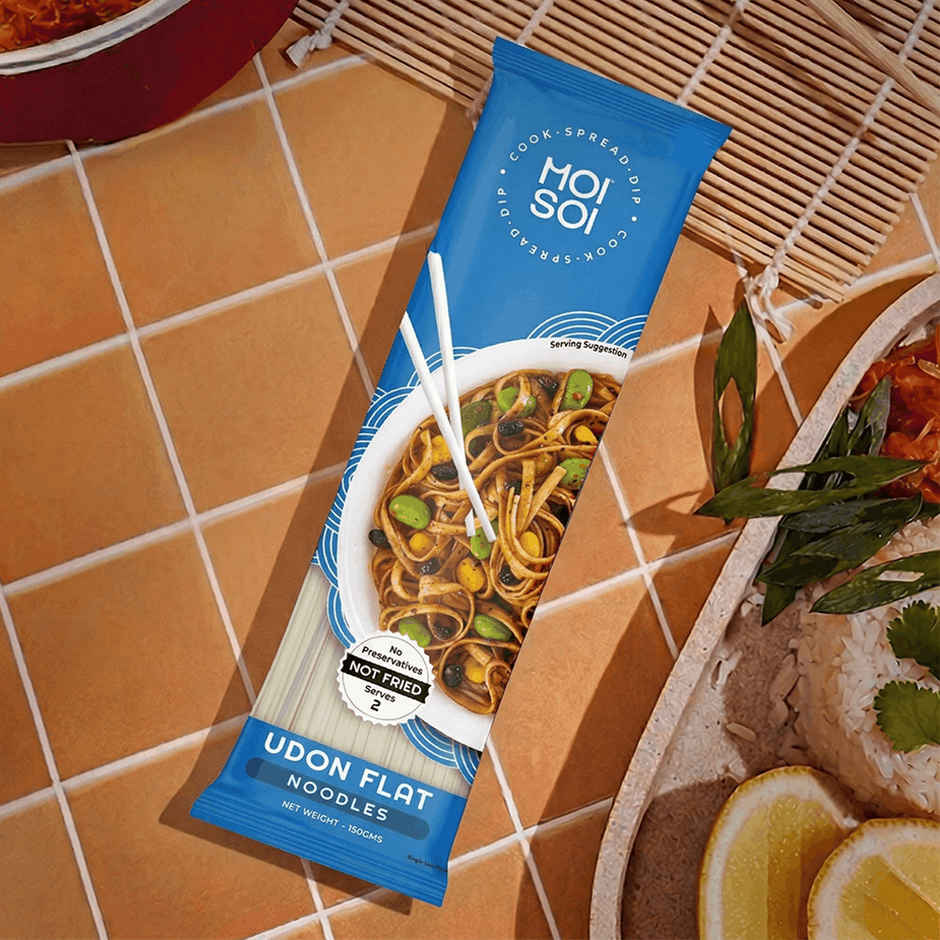 MOI SOI Udon Noodles - Non-Sticky, Easy To Cook, No Preservatives