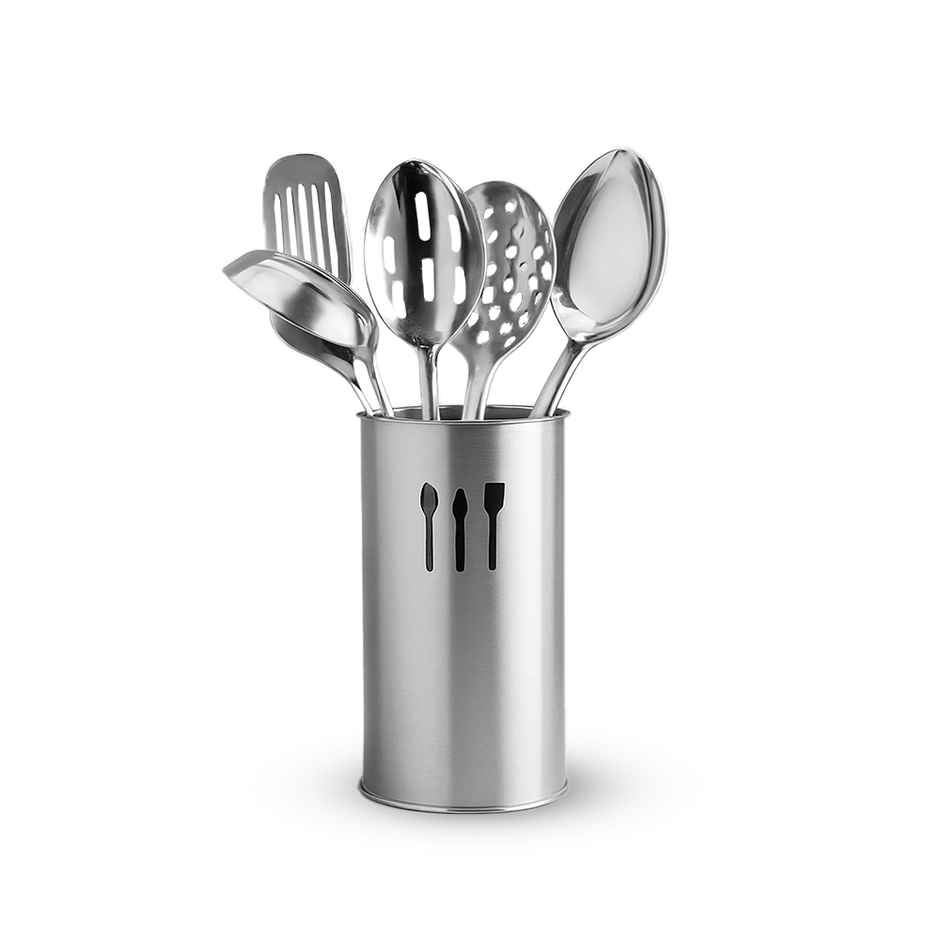 Wonderchef Venice Stainless Steel Kitchen Tools Set with Organiser