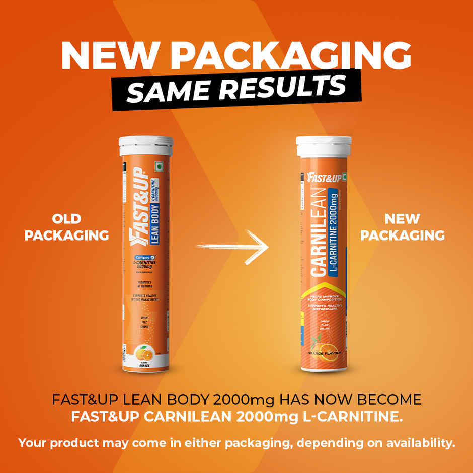 Fast&Up Fat Burner L-Carnitine Lean Body Orange Flavour Combo