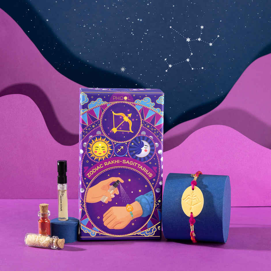 Zodiac Sagittarius Rakhi for Brother (Phool)