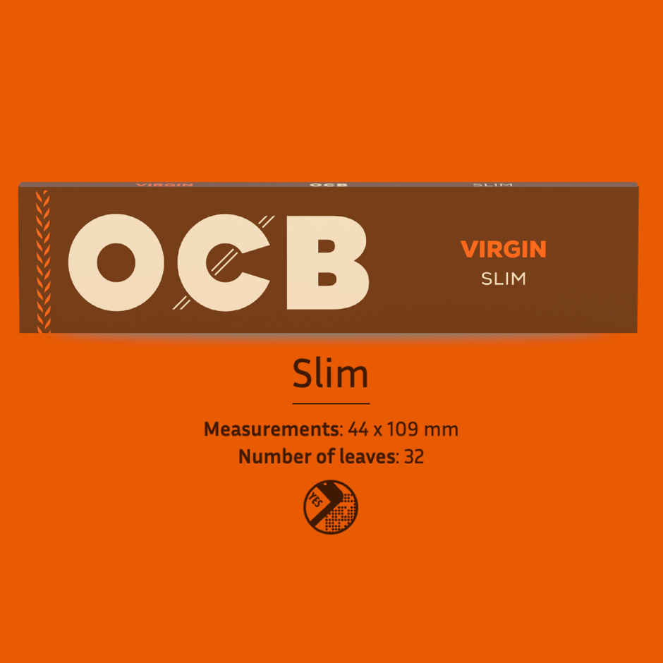 OCB Virgin Brown Rolling Paper | Ultra Thin King Size Slim Sheets