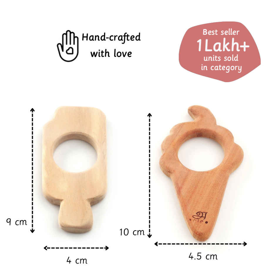 Ariro Toys Wooden Teethers - Treats