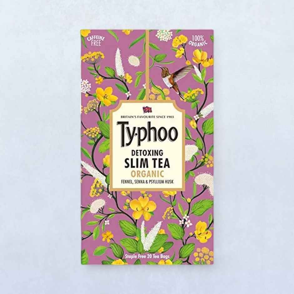 Typhoo Fennel, Senna, and Psyllium Husk Organic Detoxing Slim Herbal Tea