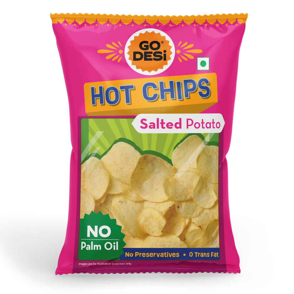 GO DESi Hot Chips Salted Potato | No Palm Oil
