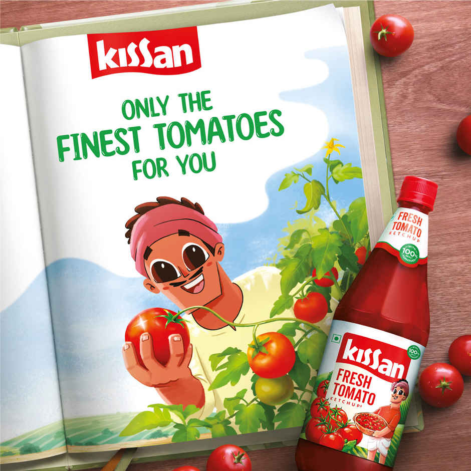 Kissan Fresh Tomato Ketchup Glass Bottle
