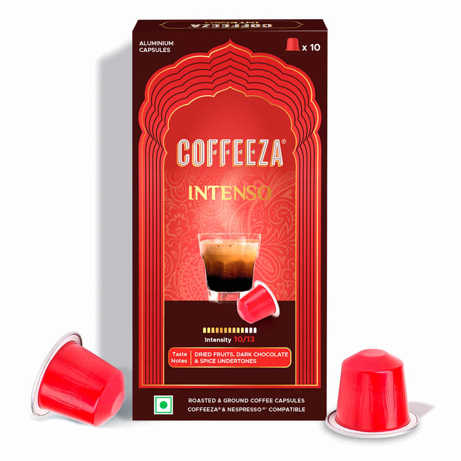 Coffeeza Intenso Coffee Capsules| Box Of 1 | 10 Capsules