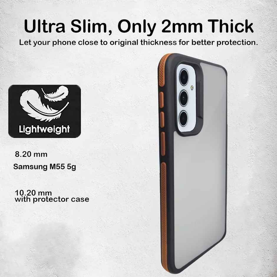 Artistque Case for Samsung Galaxy M55 | M55s | F55 5g Back Cover - Frosted Series