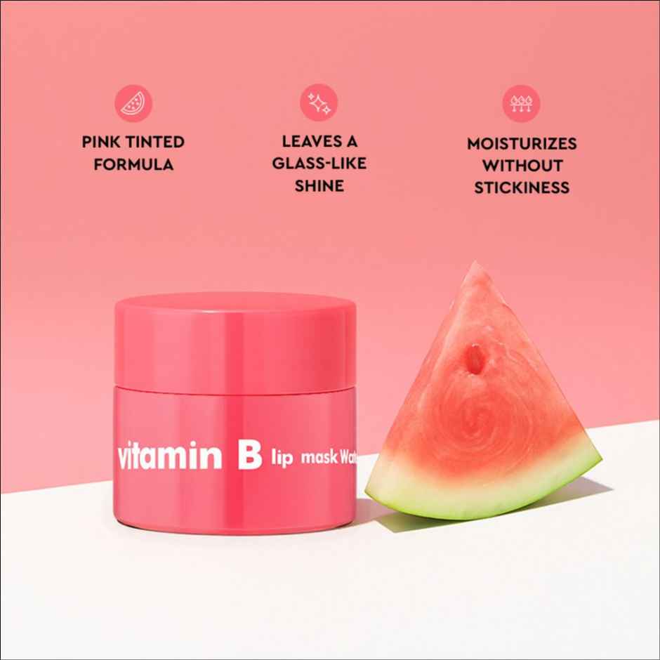 Tha Face Shop Vitamin B Overnight Lip Balm Mask | Watermelon Extract & Hyaluronic Acid | Soft Lips