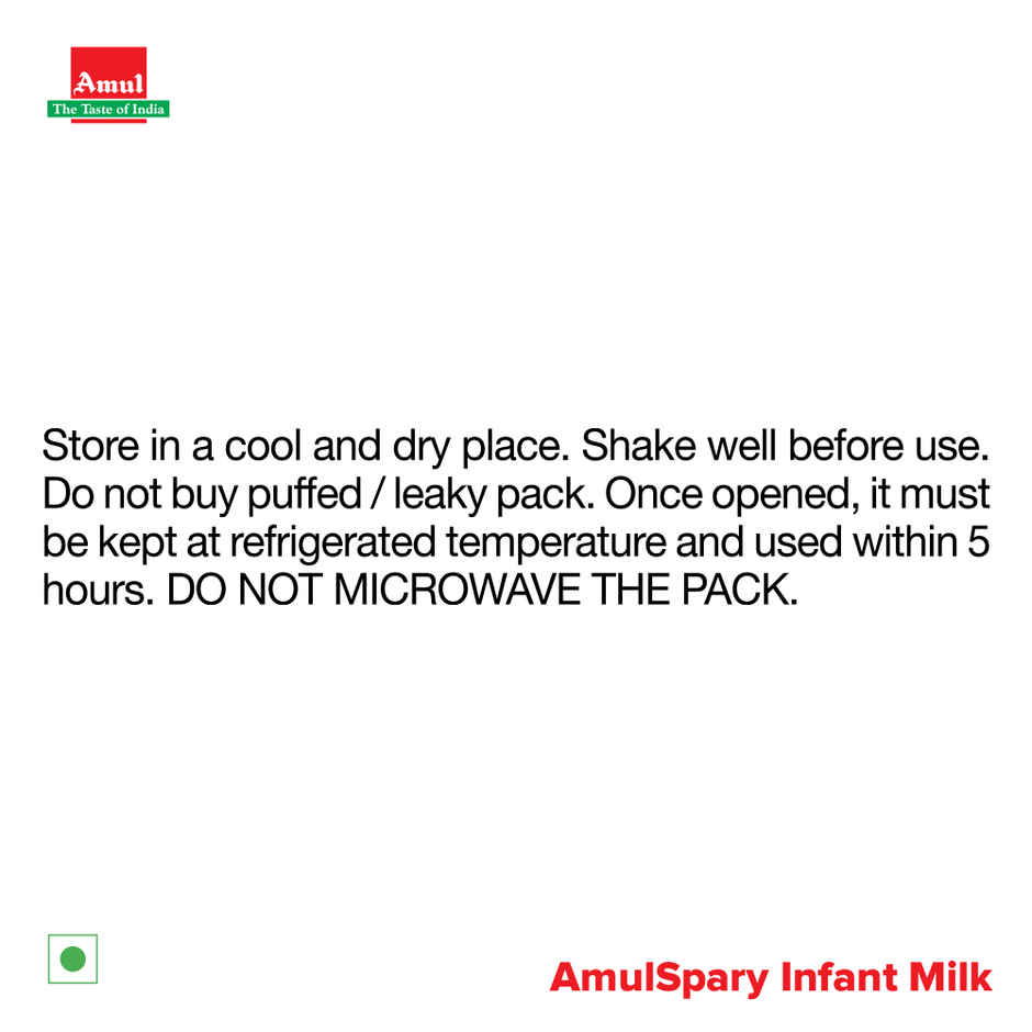Amul Spray Ready To Feed Infant Formula.Liquid Baby Food In Hygienic & Convenient Pack