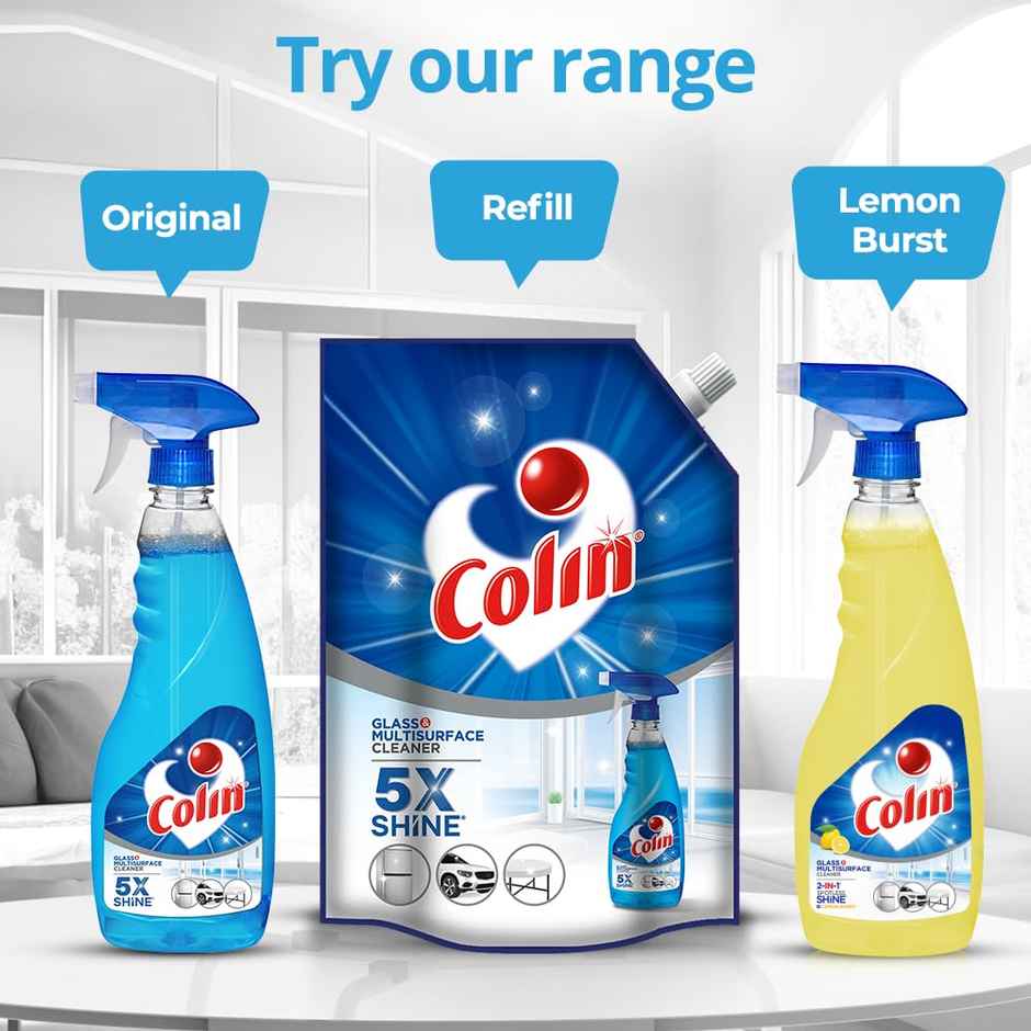 Colin Glass Cleaner & Surface Cleaner Liquid Spray