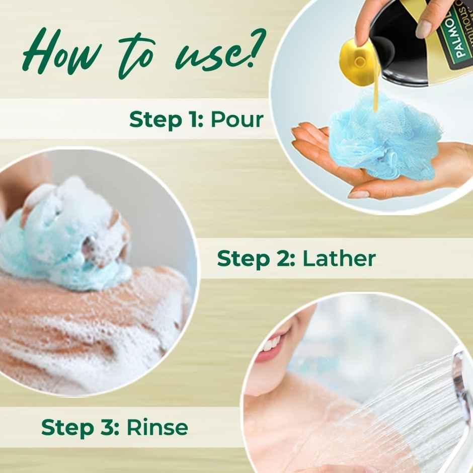 Palmolive Body Wash Luminous Oils Invigorating Shower Gel With 100% Natural Macadamia Oil & Peony Extracts