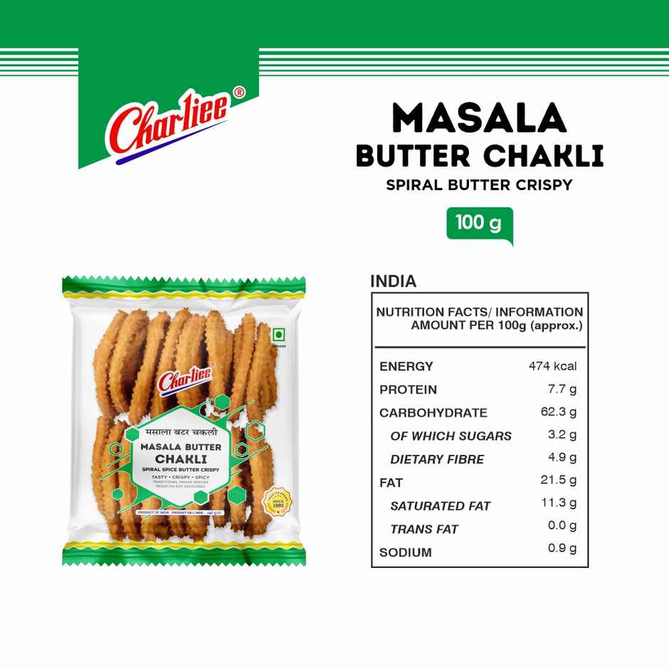 Charliee Masala Butter Chakli | Crunchy Snack