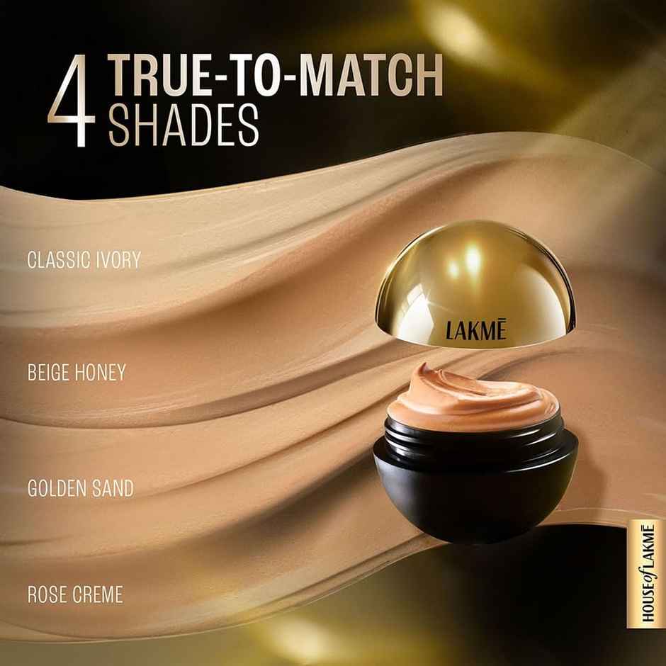 Lakme Xtraordin-airy Mattereal Mousse Foundation, Matte Finish,Has SPF8, 02 Rose Creme,