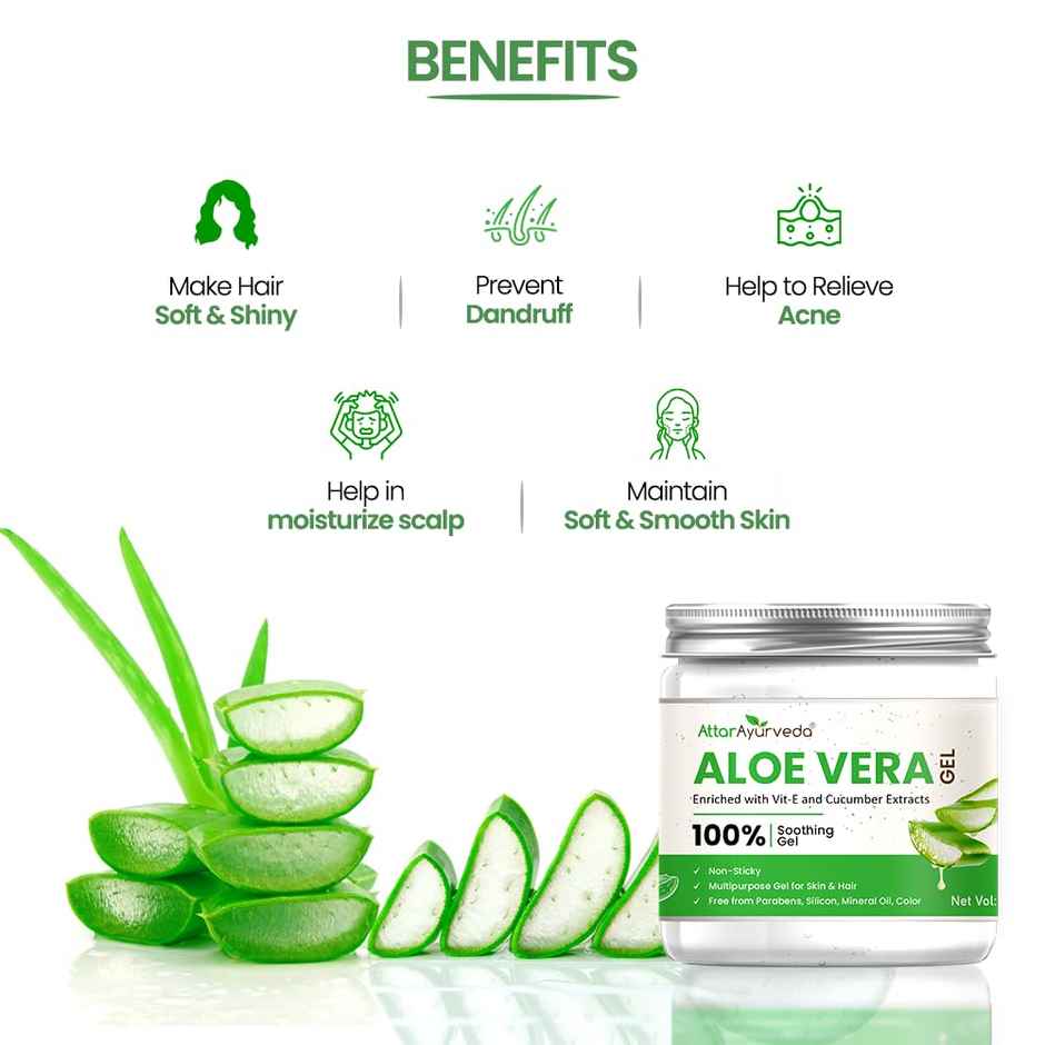 Attar Ayurveda Aloe Vera Gel For Skin And Hair