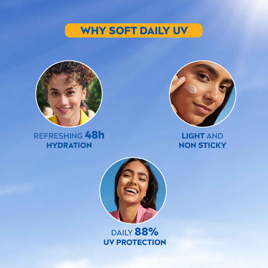 Nivea Soft Daily UV Light Moisturising Cream With SPF-15