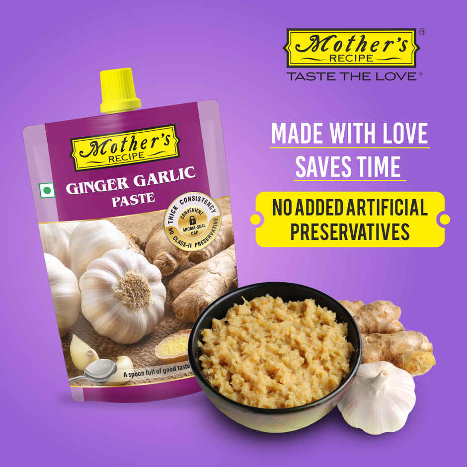Mother's Recipe Ginger Garlic Paste | No Added Artificial Preservatives