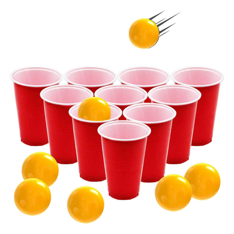 Beer Pong Glasses | Pack of 10 | Assorted Colors | Se7en