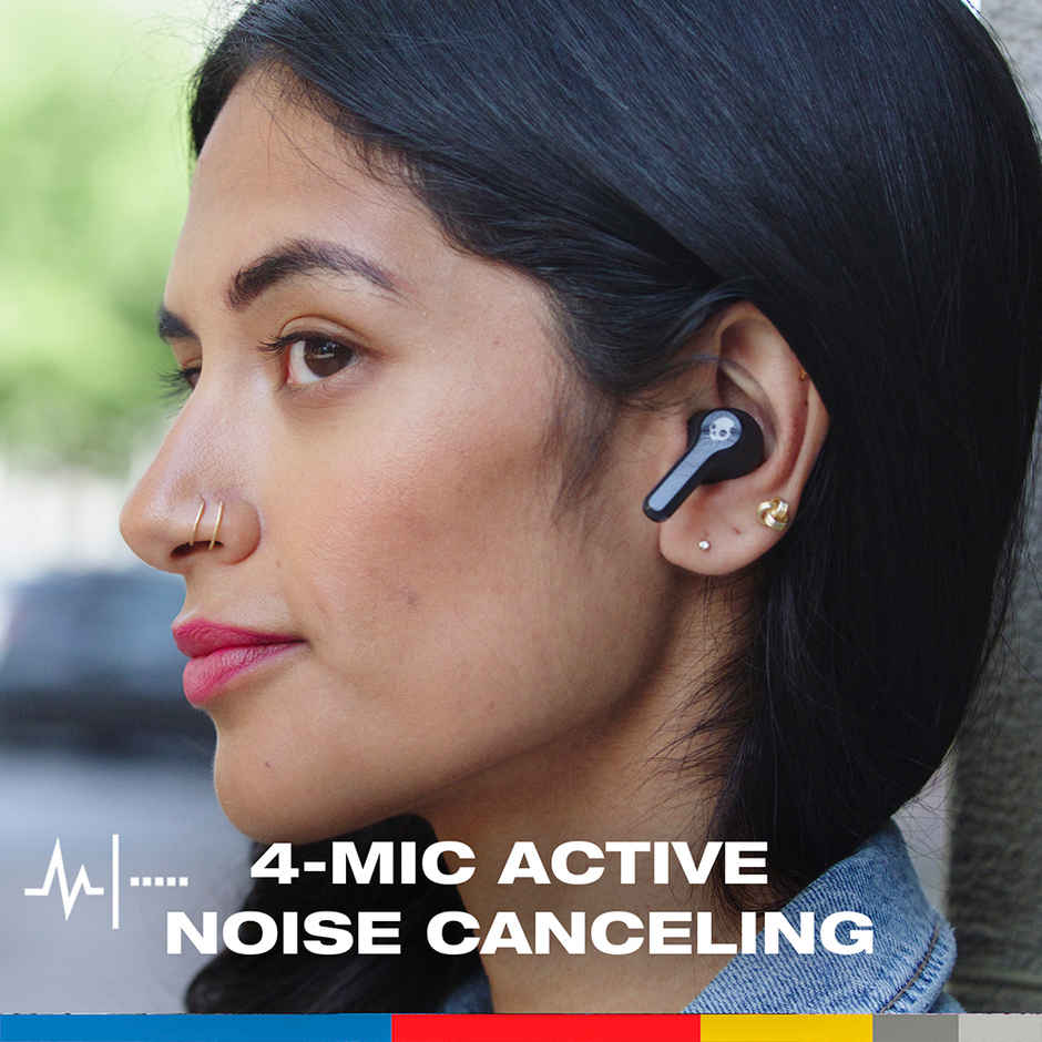 Skullcandy Inkd ANC Wireless Earbuds 43 Hour Battery Noise Cancelling Black