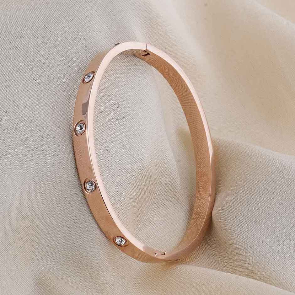 Palmonas Crystal Love Bangle Bracelet