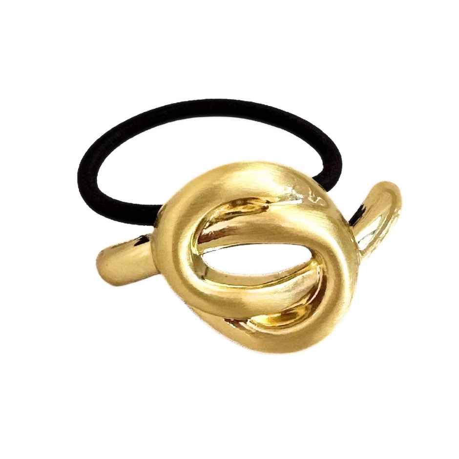 SE7EN Premium Hair Rubber Bands With Metal Design