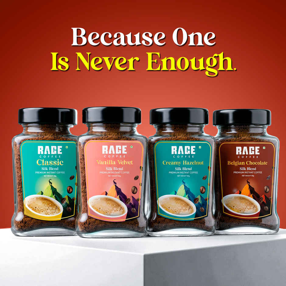 Rage Coffee Silk Blend Belgian Chocolate Instant Coffee