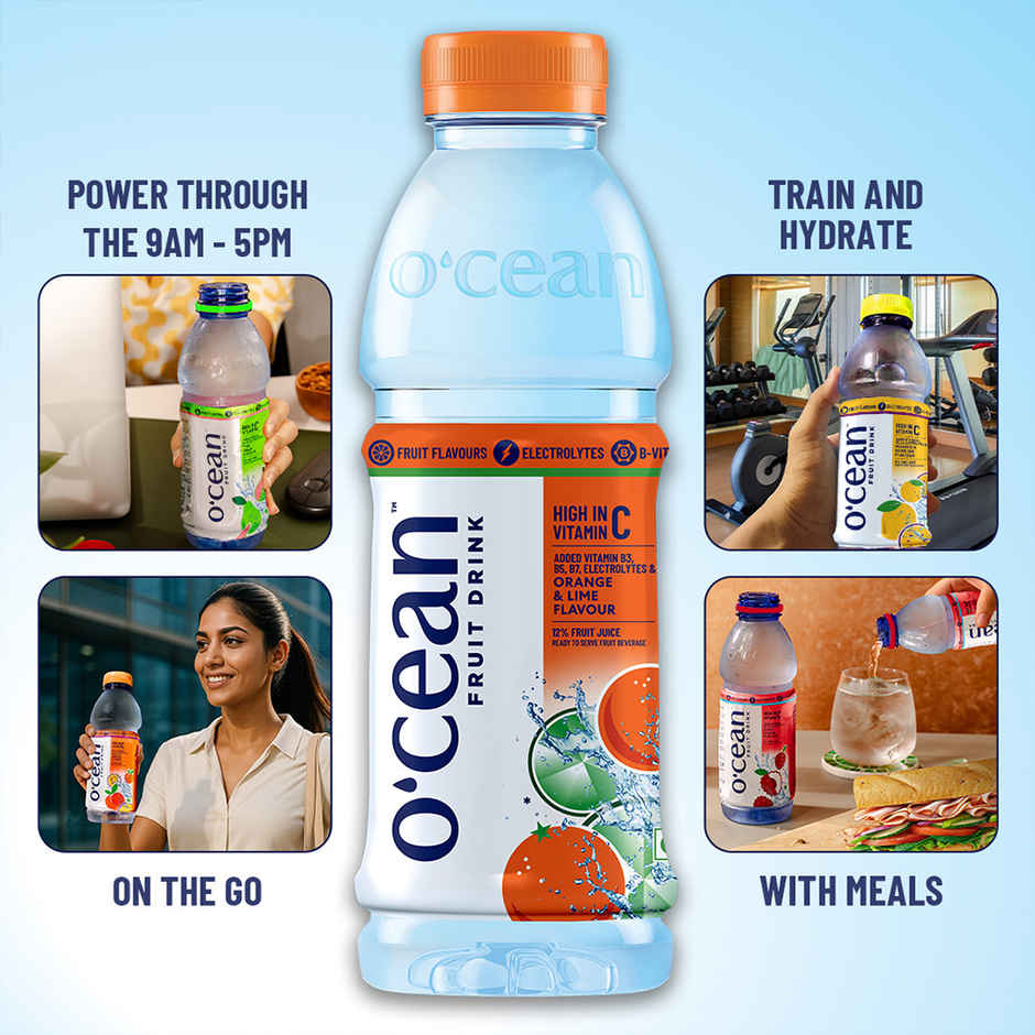 O'cean Beverages Orange and Lime Flavoured Water