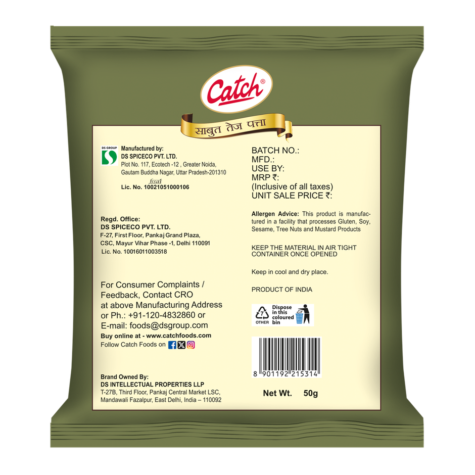 Catch Tej Patta Whole - Preform Pouch